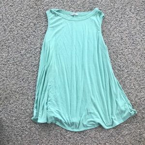Teal T-shirt dress